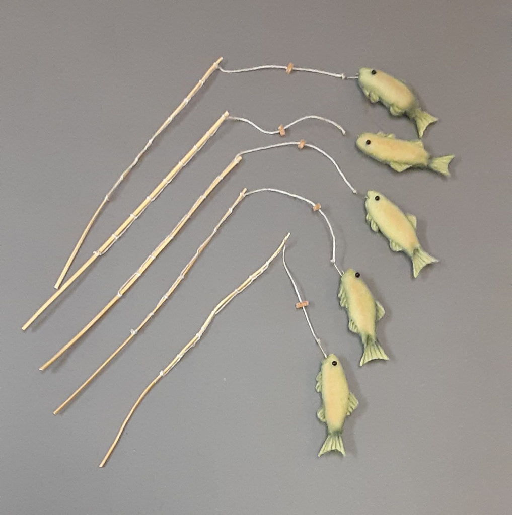 Little Tommy Tittlemouse Fishing Pole with Fish