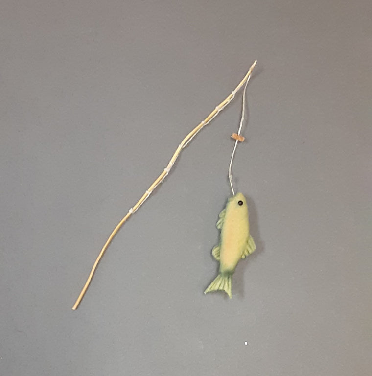 Little Tommy Tittlemouse Fishing Pole with Fish