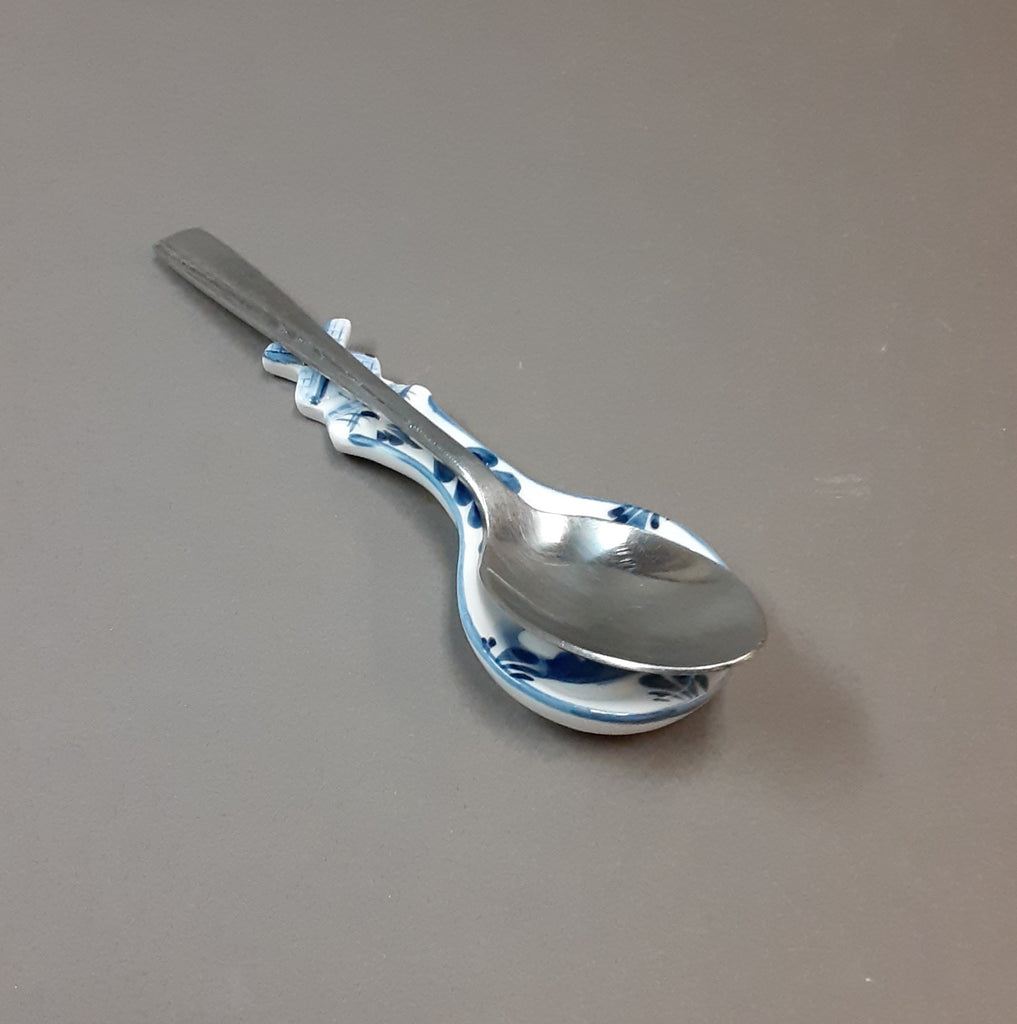 Delft-Style Blue Spoon Rest