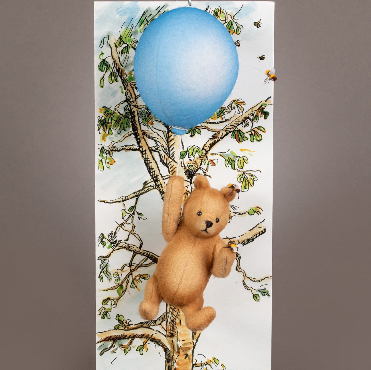 コレクション R. John Wright Dolls Pooh's Blue Balloon Winnie the Pooh & Some Bees - R. John Wright