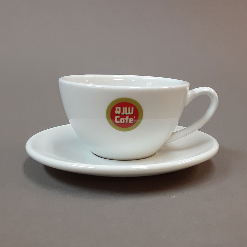 "RJW Cafe" Cup & Saucer