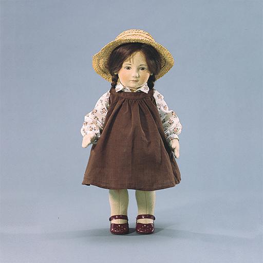 Becky - hand crafted felt doll made in Bennington Vermont