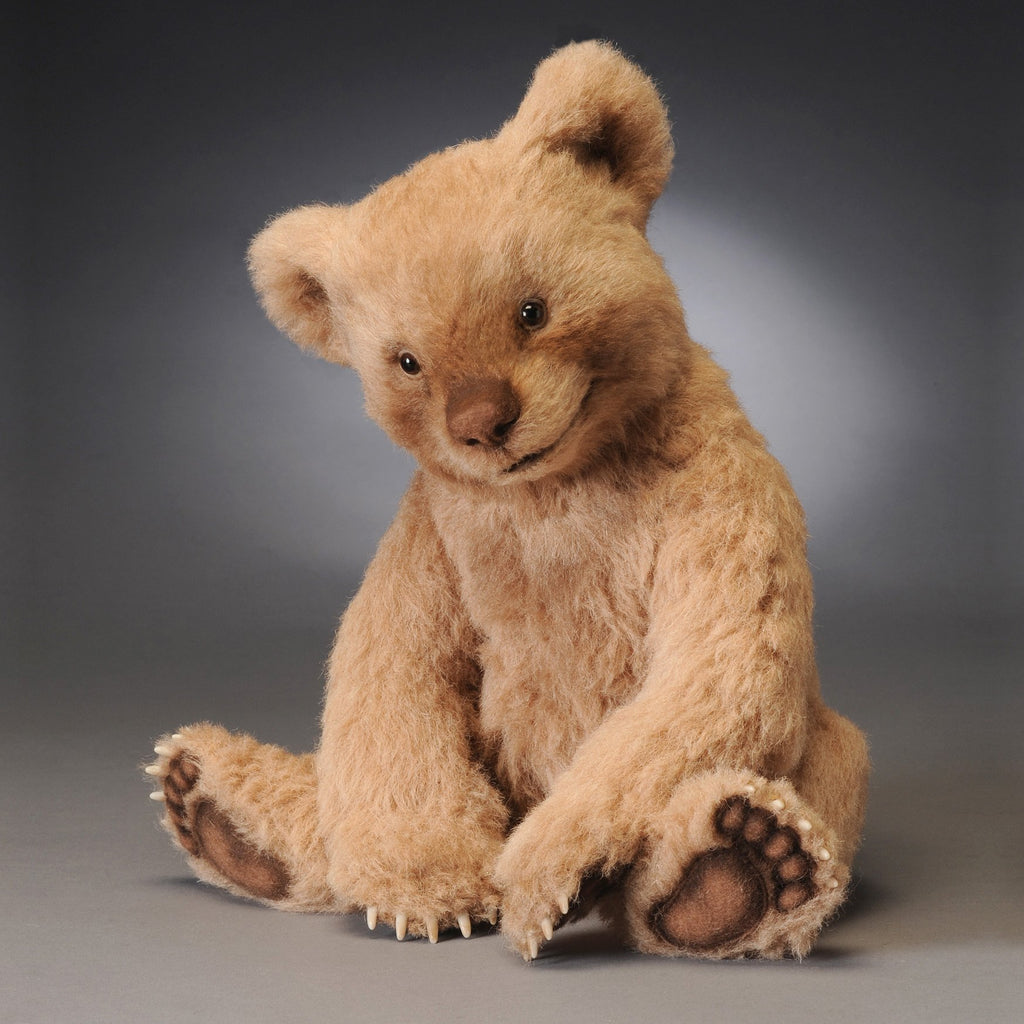 plush brown teddy bear hand crafted