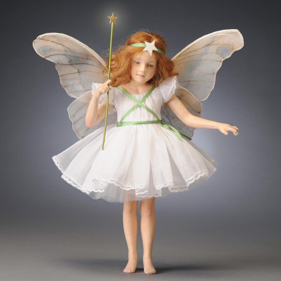 The Christmas Tree Fairy - molded felt doll