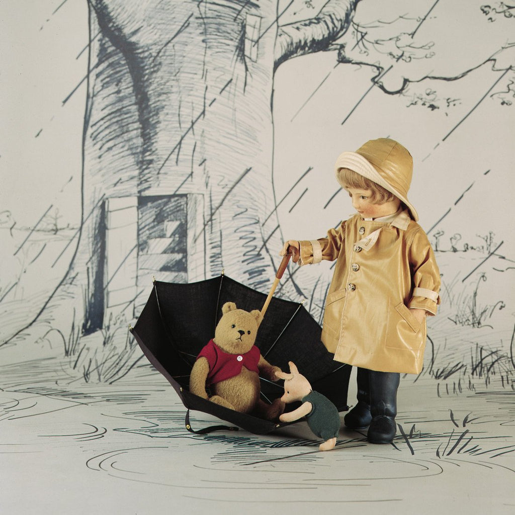 Christopher Robin & Winnie-the-Pooh felt dolls