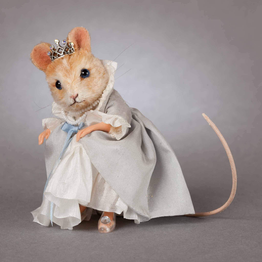 Mouse doll dressed as Cinderella