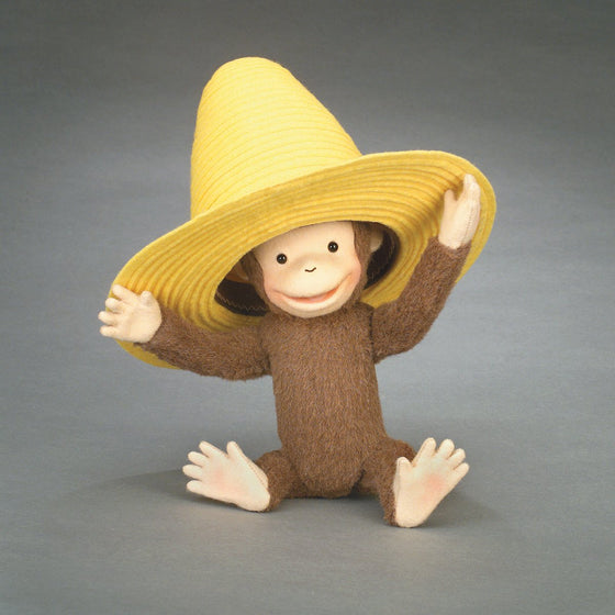 Curious George molded felt doll