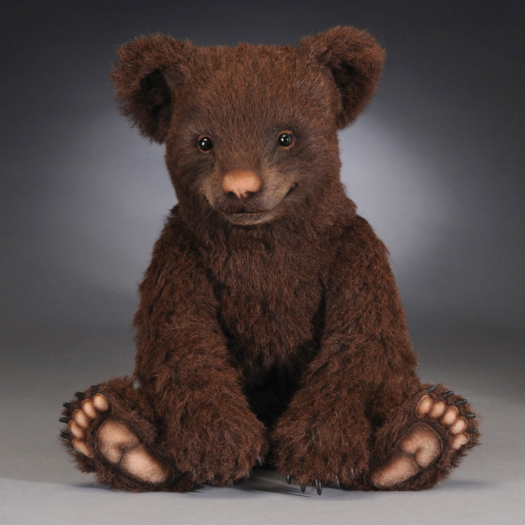 plush brown teddy bear hand crafted