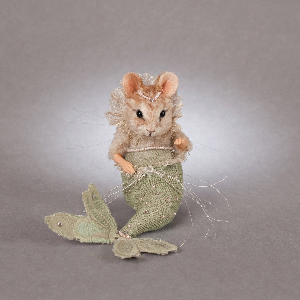 plush mouse dressed as a mermaid